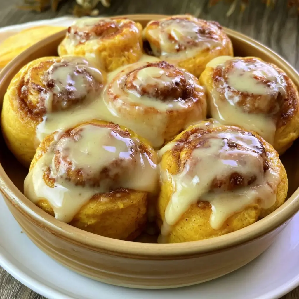 pumpkin cinnamon rolls 158084482