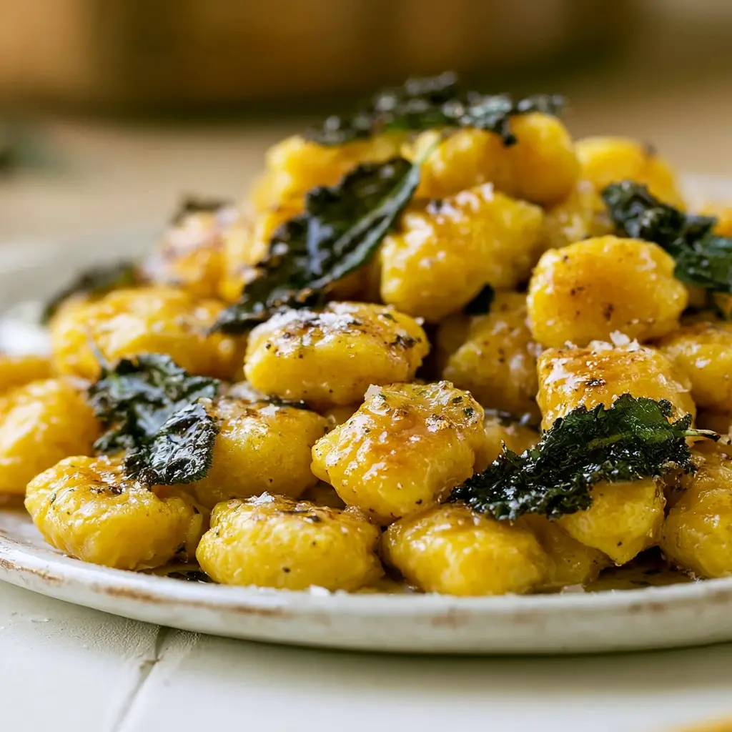 pumpkin gnocchi - final presentation