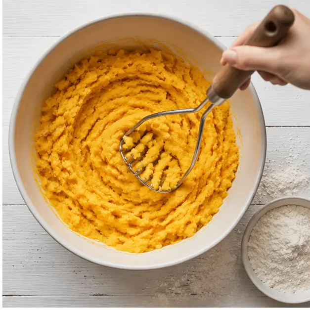 Step 2: Mash the vegetables until completely smooth