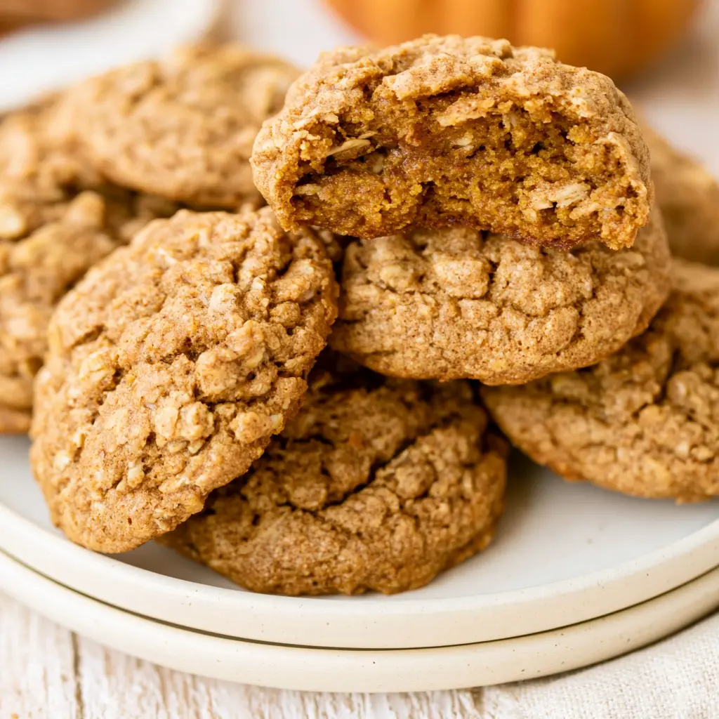 pumpkin oatmeal cookies - final presentation