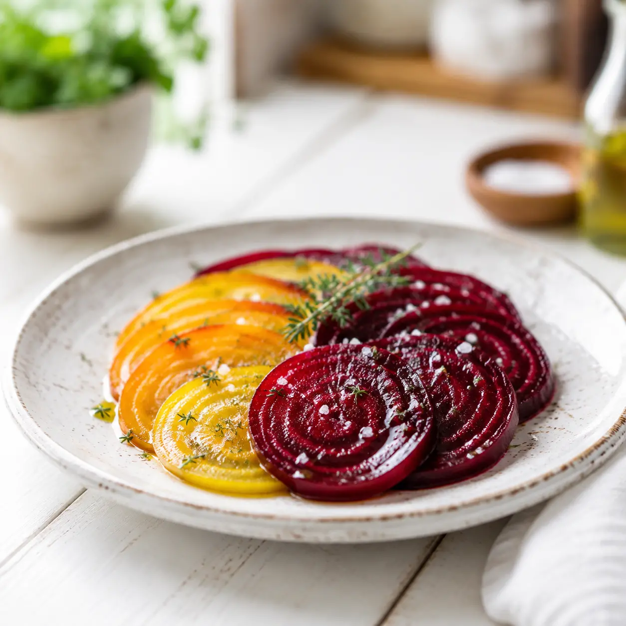 roasted beets - final presentation