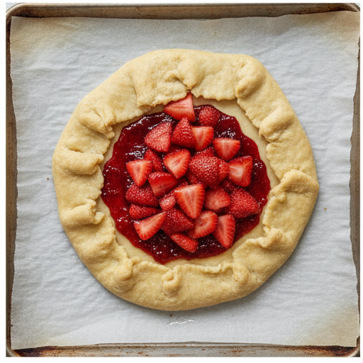 rustic strawberry galette - step 3