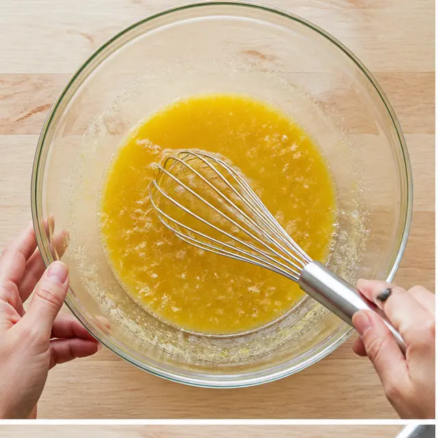 Step 1: Whisk wet ingredients until smooth