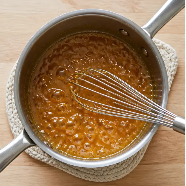 Step 3: Boil butterscotch until thick