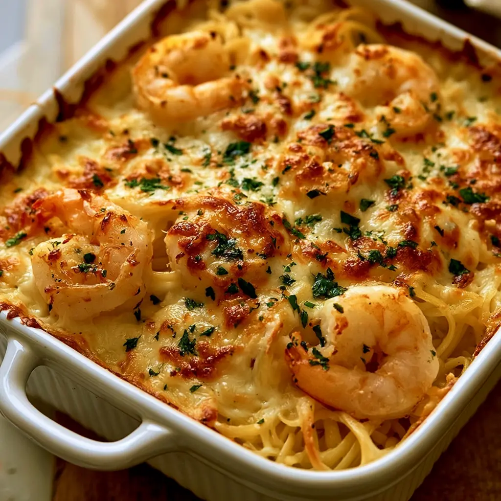 shrimp scampi pasta bake 895238504