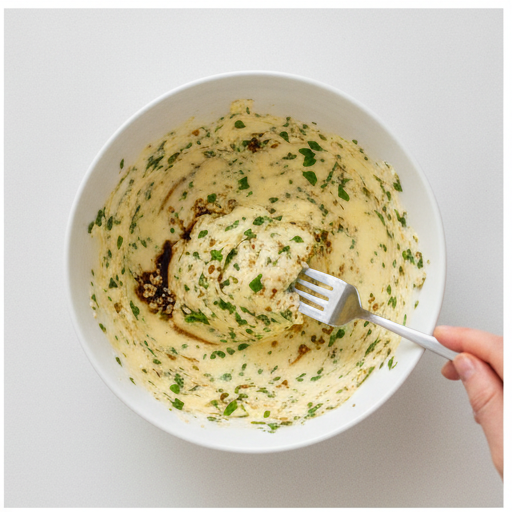 soy sauce compound butter - step 2