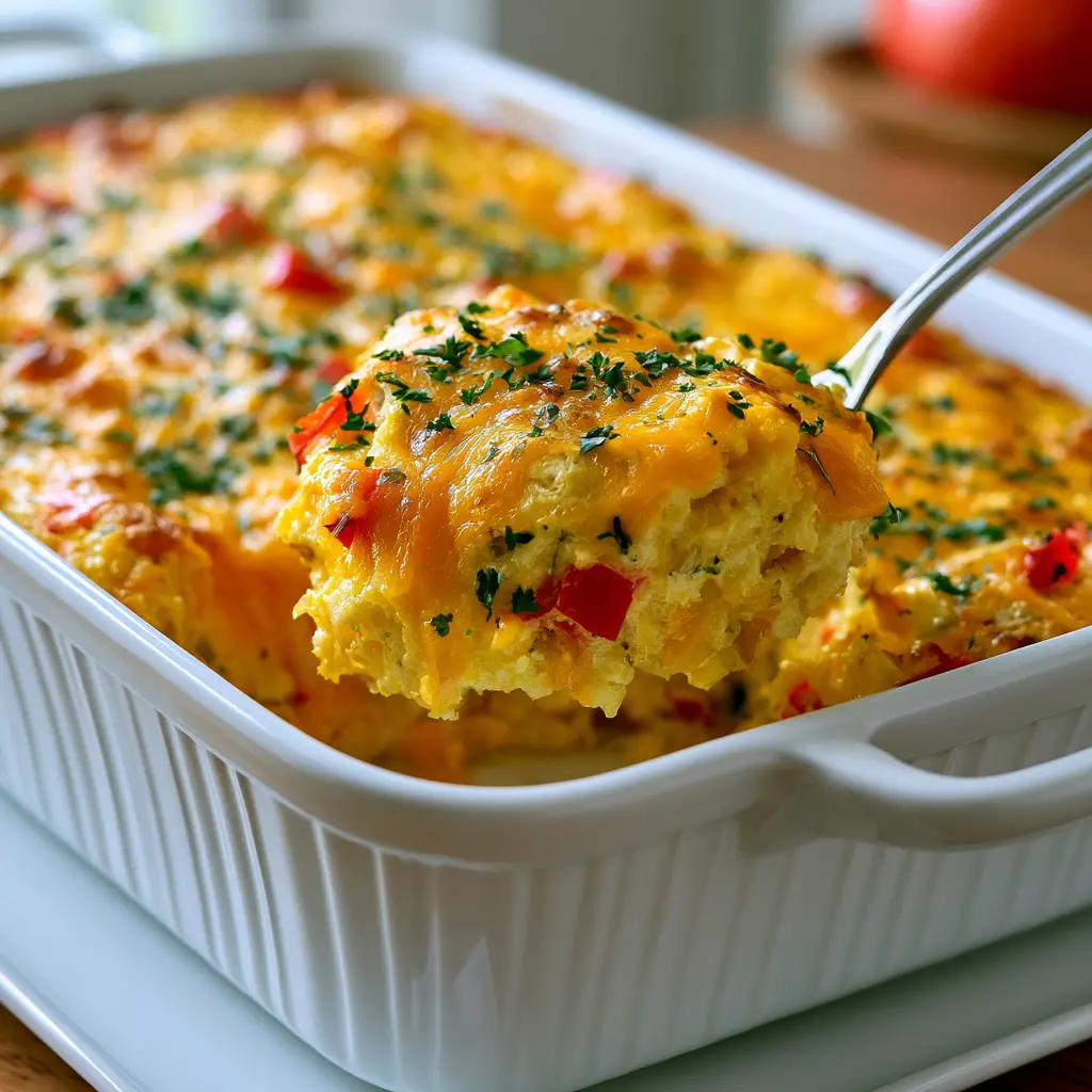 stuffed pepper casserole - final presentation