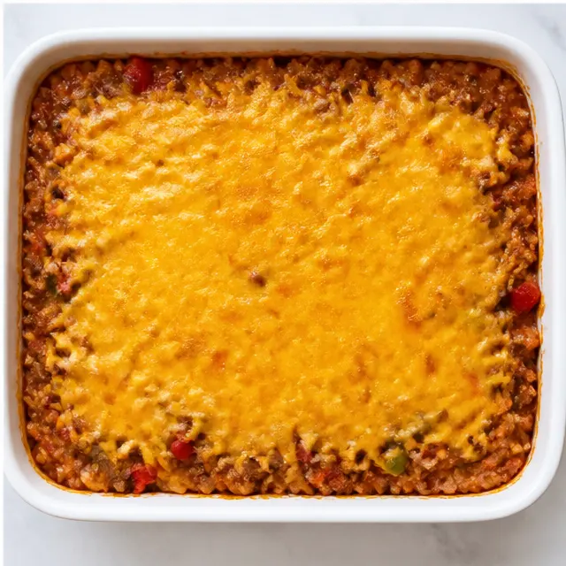 Baking covered then topping with shredded cheddar cheese