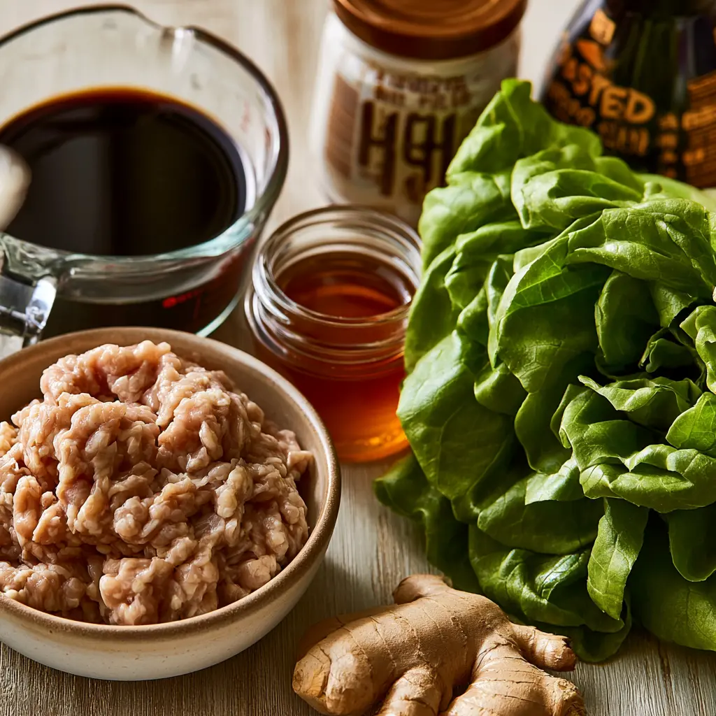 teriyaki chicken wrap - main ingredients