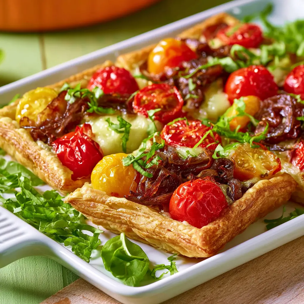 tomato tart - final presentation