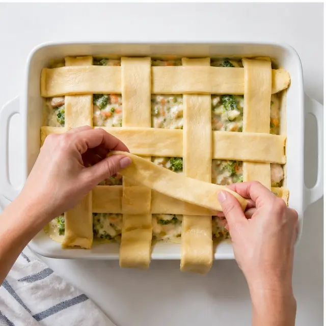 Weave the crescent lattice over the filling