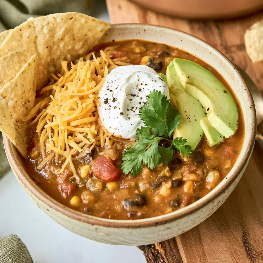 easy taco soup - final presentation