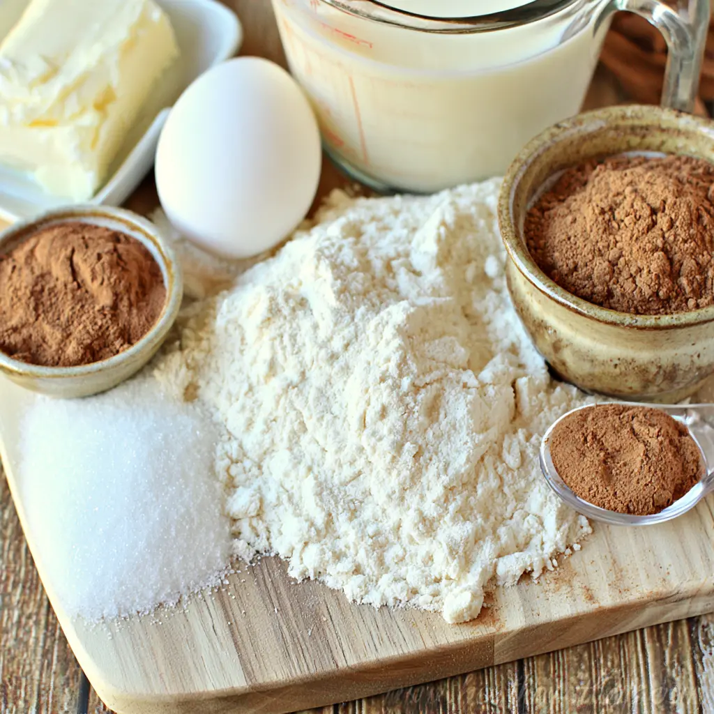 eggnog snickerdoodle cookies - main ingredients